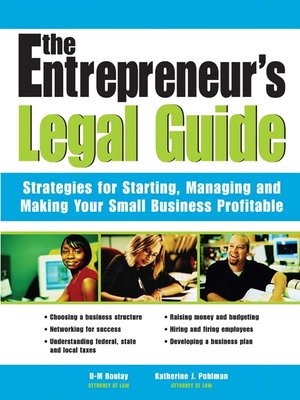 cover image of Entrepreneur's Legal Guide